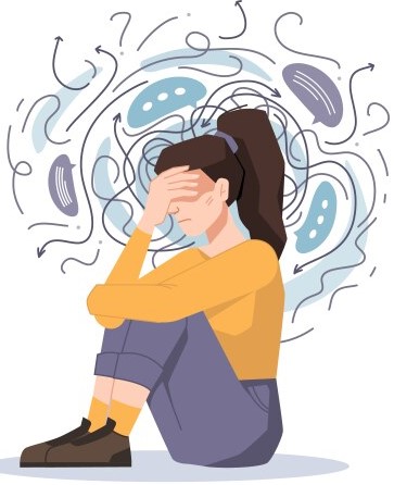 woman-fears-and-phobias-anxiety-despair-pain-vector-35126607